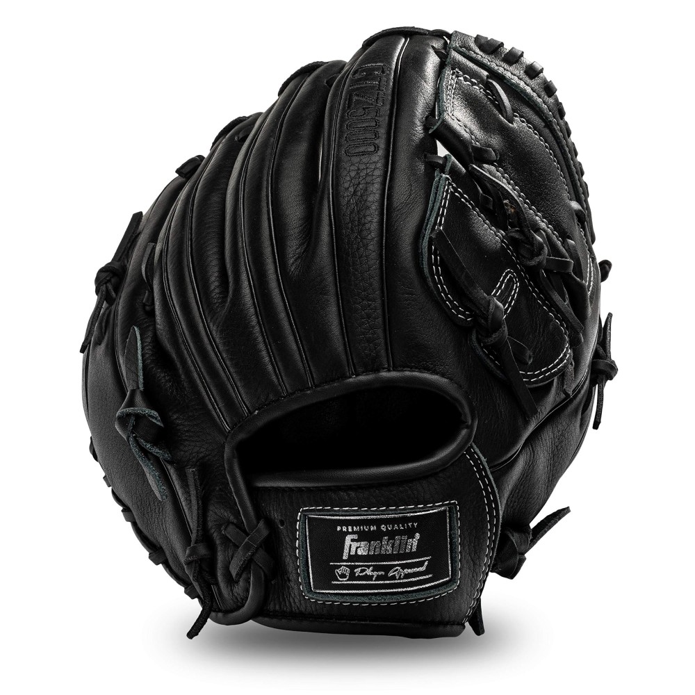 Franklin Sports Baseball Fielding Glove - Men'S Adult/Youth Baseball Glove - Ctz5000 Black Cowhide Infield Glove - 12