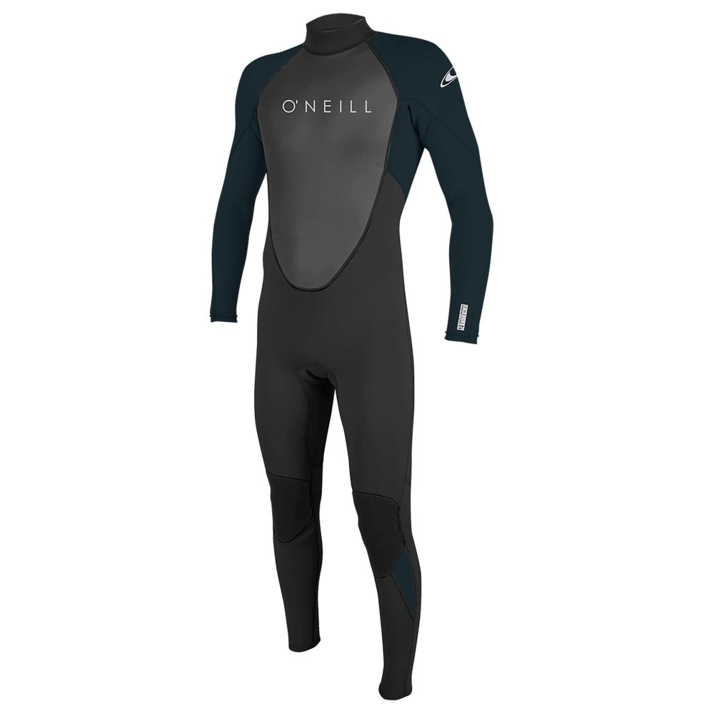 O'Neill Men's Reactor-2 3/2mm Back Zip Full Wetsuit, Black/Slate, LT