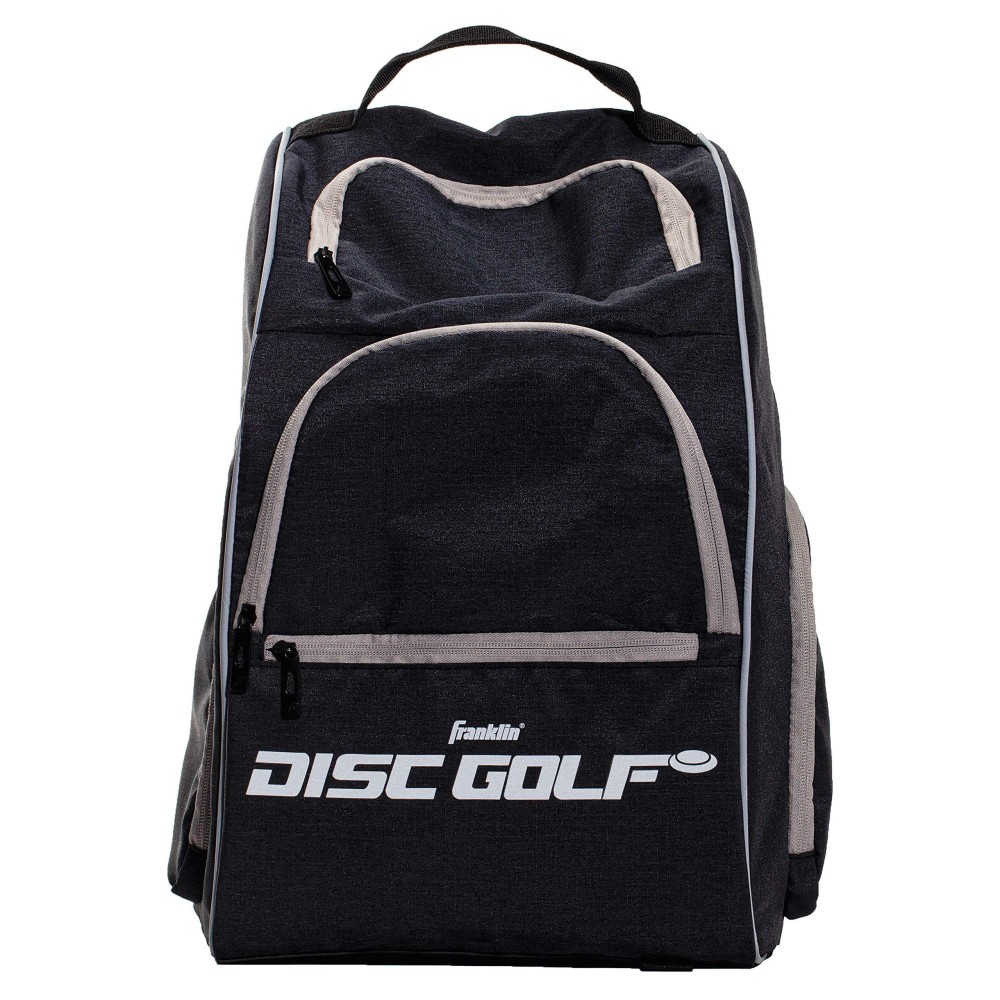 Franklin Sports Disc Golf Bag - Equipment Backpack For Disc Golf Discs + Gear - 18+ Disc Capacity Bag - Disc Golf Gear + Equipment - Disc Golf Disc Storage + Transportation - Black