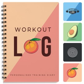Workout Planner For Daily Fitness Tracking & Goals Setting (A5 Size, 6A X 8A, Peachy Pink), Men & Women Personal Home & Gym Training Diary, Log Book Journal For Weight Loss By Workout Log Gym