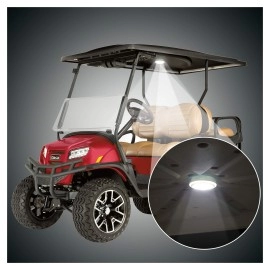 10L0L Universal Golf Cart Dome Light, Usb Rechargeable Battery Powered Super Bright Golf Cart Led Roof Lighting