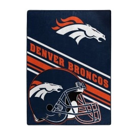 Northwest NFL Denver Broncos Unisex-Adult Raschel Throw Blanket, 60