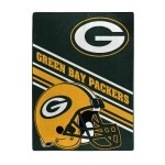 Northwest NFL Green Bay Packers Unisex-Adult Raschel Throw Blanket, 60