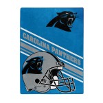 Northwest Nfl Carolina Panthers Unisex-Adult Raschel Throw Blanket, 60 X 80, Slant