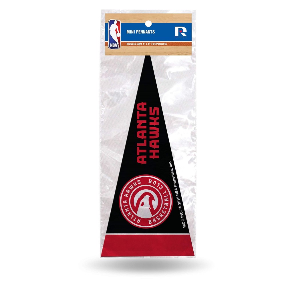 Rico Industries Nba Golden State Warriors 8-Piece 4-Inch By 9-Inch Classic Mini Pennant Dacor Set