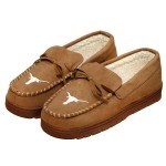 Ncaa Texas Longhorns Mens College Team Logo Moccasin Slippers, Tan, Xl (13-14)