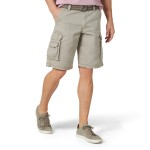 Lee Mens Dungarees New Belted Wyoming Cargo Shorts, Musk, 38 Us