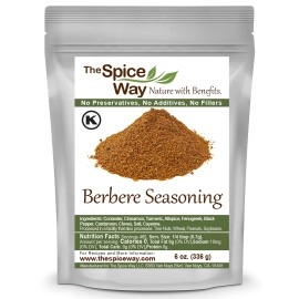 The Spice Way Ethiopian Berbere - Mildly Hot Ethiopian Traditional Spice Blend No Additives, No Preservatives, No Fillers, Just Spices We Grow In Our Farm Resealable Bag 6 Oz
