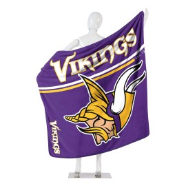 Northwest NFL Minnesota Vikings 50x60 Raschel Restructure DesignBlanket, Team Colors, One Size (1NFL070860023RET)