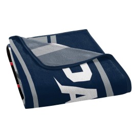 Northwest NFL New England Patriots 46x60 Micro Raschel Run Design RolledBlanket, Team Colors, One Size (1NFL059050076RET)