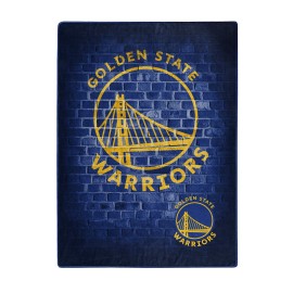 Northwest NBA Golden State Warriors 60x80 Raschel Street DesignBlanket, Team Colors, One Size