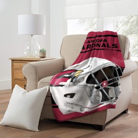 Northwest NFL Arizona Cardinals 46x60 Micro Raschel Run Design Rolled Blanket, Team Colors, One Size (1NFL059050080RET)