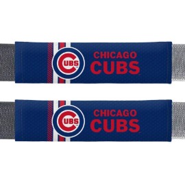 Fremont Die MLB Chicago Cubs Rally DesignAuto Seat Belt Pads, Team Colors, One Size
