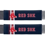 Fremont Die MLB Boston Red Sox Rally DesignAuto Seat Belt Pads, Team Colors, One Size