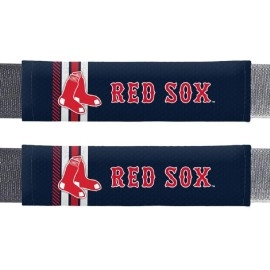 Fremont Die MLB Boston Red Sox Rally DesignAuto Seat Belt Pads, Team Colors, One Size