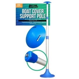 Boat Cover Support Poles 1 Pk Support Systems - One Adjustable Small To Large Posts Boat Cover Pole For Jon Boat Pontoon Boat Cover Aluminum Boat Tarps Bimini Tops Marine Grade