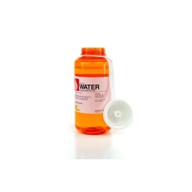 Prescription Water 32 Oz Plastic Water Bottle With Lid - Wide-Mouth, BPA-Free Novelty Hydroflask - Fun, Unique Orange Medicine Bottle With Screwtop Cap Design - Hydration Enthusiast Gift Idea