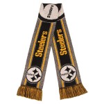 Foco Pittsburgh Steelers Gray Big Logo Scarf, Team Color, One Size
