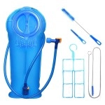 Unigear Hydration Water Bladder Reservoir Bpa Free And Taste Free For Backpacking, Biking, Hiking And Camping (Blue With Cleaning Kit, 2L)