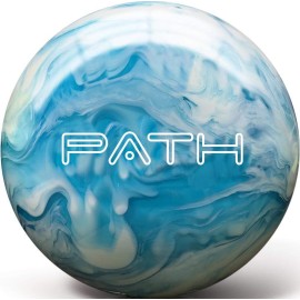 Pyramid Path Bowling Ball (Clear Swirl Blue/White, 14 LB)