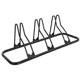 Cyclingdeal 3 Bicycle Floor Type Parking Rack Stand - For Mountain Mtb And Road Bike Indoor Garage Storage - 3 Bikes