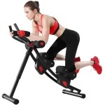 Fitlaya Fitness Ab Machine, Ab Workout Equipment For Home Gym, Height Adjustable Ab Trainer, Foldable Fitness Equipment.