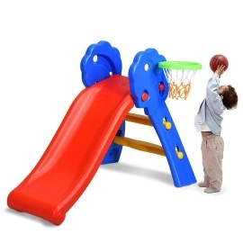 HONEY JOY Toddler Slide, Freestanding Climber Slide Playset for Playground, Easy Setup, Sturdy Plastic Indoor Slide for Kids