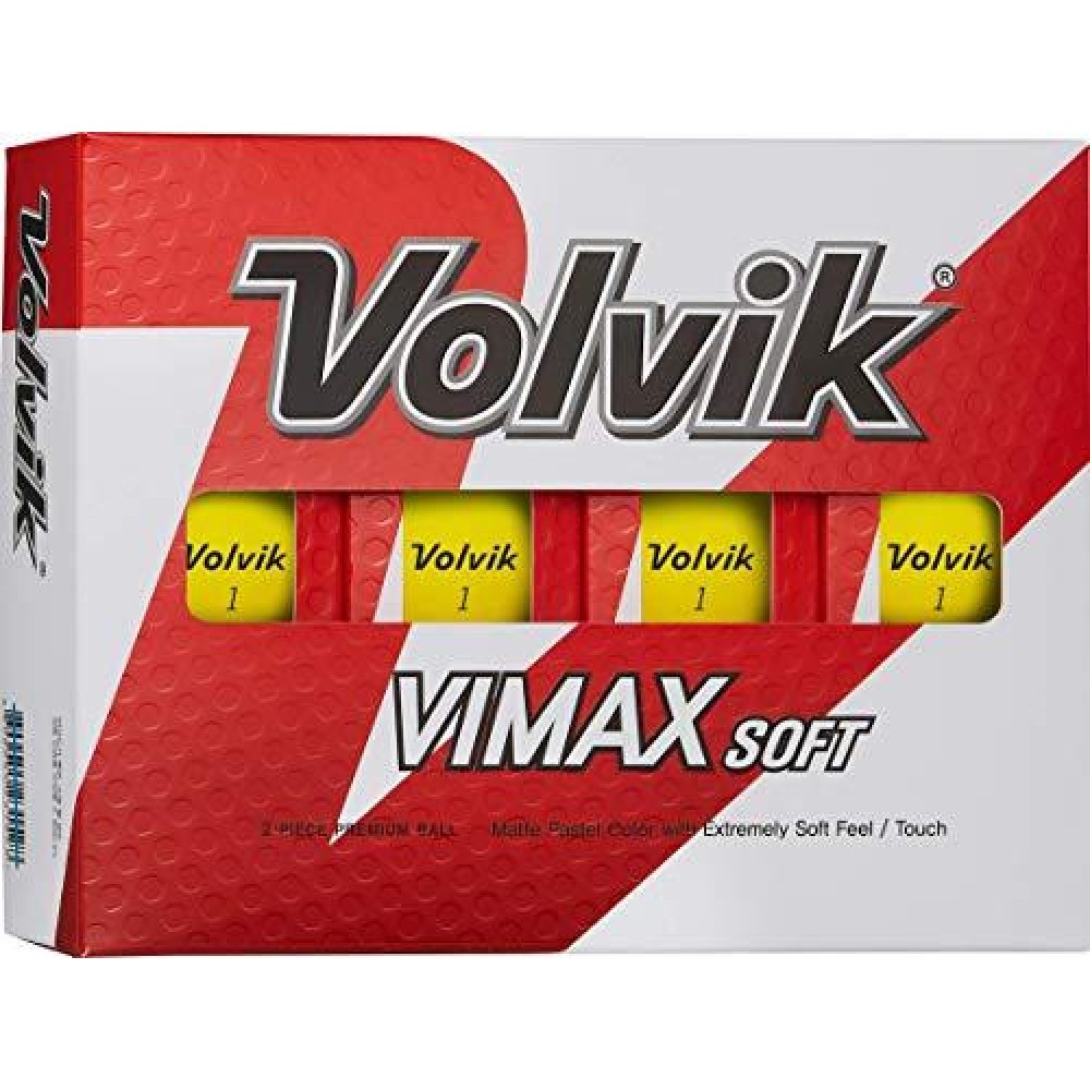 Volvik Vimax Soft Yellow Golf Balls Dozen