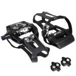 Bv Bike Pedals Shimano Spd/Look Delta Compatible 9/16'' With Toe Clips - Peloton Pedals For Regular Shoes - Toe Cages For Peloton Bike - Exercise Bike Pedals - Universal Fit Bicycle Pedal