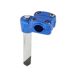 Alta Bicycle Steel 4 Bolt Alloy BMX Quill Stem,Multiple Sizes & Colors. (Blue, 22.2mm)