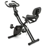 Lanos Workout Bike For Home - 2 In 1 Recumbent Exercise Bike And Upright Indoor Cycling Bike Positions, 10 Level Magnetic Resistance Exercise Bike, Foldable Stationary Bike Machine, Fitness Bike