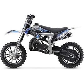 Mototec 50Cc Demon Kids Gas Dirt Bike 2-Stroke Motorcycle Pit Bike Blue