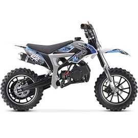 Mototec 50Cc Demon Kids Gas Dirt Bike 2-Stroke Motorcycle Pit Bike Blue