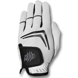 Caddy Daddy Claw Golf Gloves For Men Mesh Gloves For Breathability Flex-Mesh Design Silicone-Web Coating For Max. Grip Left & Right Hand 100% Machine-Washable Black, White, Grey