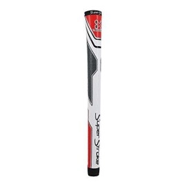 Superstroke Traxion Tour Golf Club Grip, White/Red/Gray (Standard) | Advanced Surface Texture That Improves Feedback And Tack | Extreme Grip Provides Stability And Feedback | Even Hand Pressure