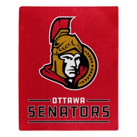 Northwest Ottawa Senators Blanket 50x60 Raschel Interference Design