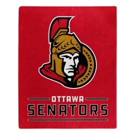 Northwest Ottawa Senators Blanket 50x60 Raschel Interference Design