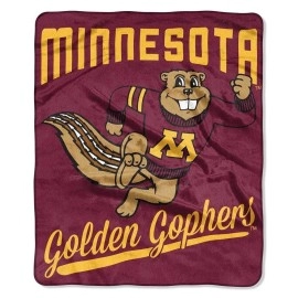 Northwest Ncaa Minnesota Golden Gophers Unisex-Adult Raschel Throw Blanket 50 X 60 Alumni