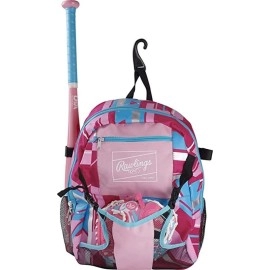 Rawlings Remix Baseball & Softball Equipment Bag T-Ball / Rec / Travel Backpack - Pink