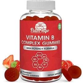 Vitamin B Complex Gummies: Vitamin B12, B7, B6, B3 (Niacin), B5, B8, B9 (Folate)- Third Party Tested- Supports Prenatal- Vegan Diet- Older Adults -Hair - B Complex Vitamin Supplement- Two Month Supply
