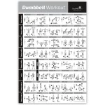 NewMe Fitness Workout Posters for Home Gym, Dumbbell Exercise Posters for Full Body Workout, Core Abs Legs Glutes & Upper Body Training Program (Vol 1)