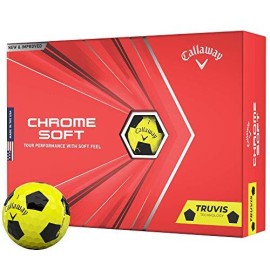 2020 Callaway Chrome Soft Golf Balls (Truvis Yellowblack)