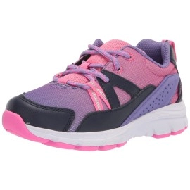 Stride Rite Girls M2P Journey Adaptable Athletic Sneaker, Purple Multi, 7 X-Wide Toddler