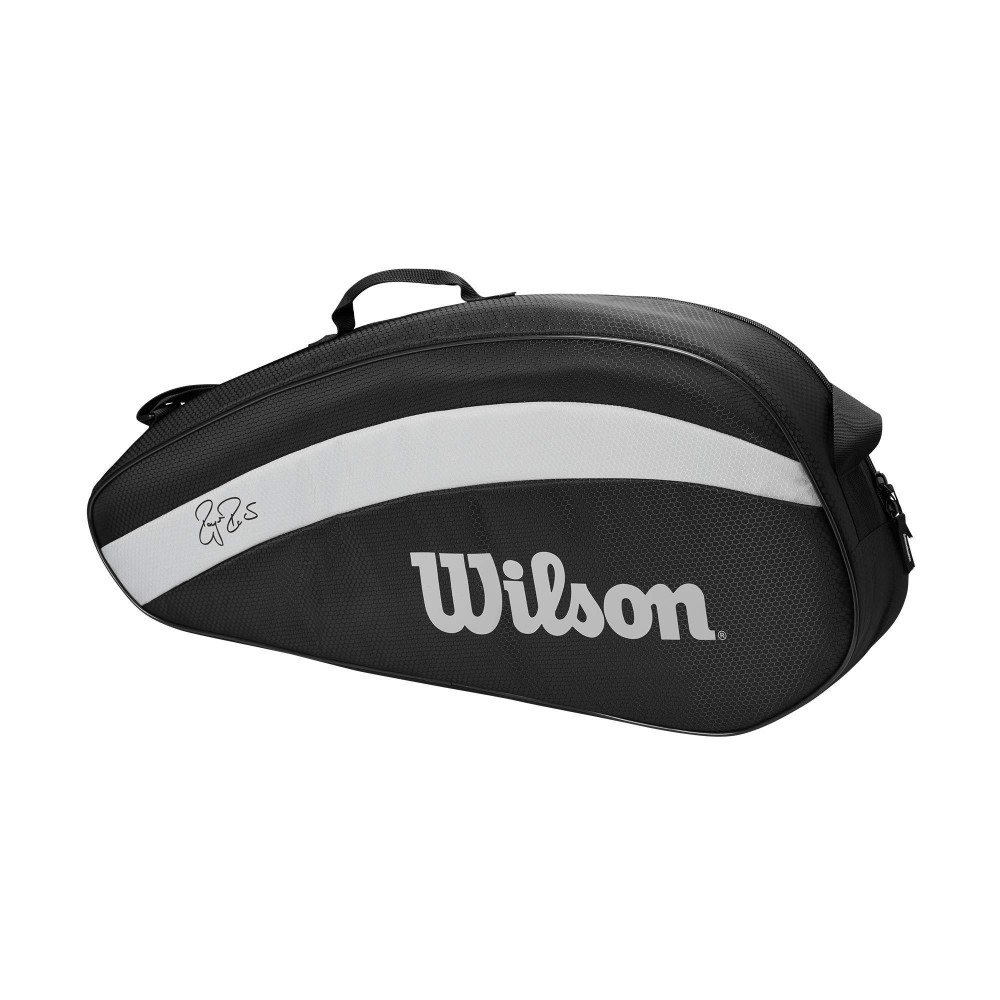 Wilson Fed Team Racket Bag - 3 Pack, Black