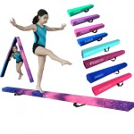 Fc Funcheer 6Ft9Ft Folding Floor Gymnastics Beam For Kids,Non Slip Rubber Basegymnastics Beam For Training,Professional Home Training With Carrying Bag