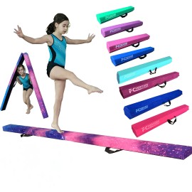 Fc Funcheer 6Ft9Ft Folding Floor Gymnastics Beam For Kids,Non Slip Rubber Basegymnastics Beam For Training,Professional Home Training With Carrying Bag