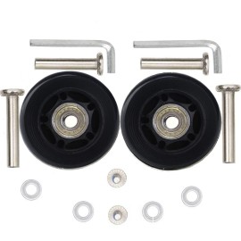 ORO 1 Pair Luggage Wheels Replacement 60mm Case Wheels with 8mm(0.31