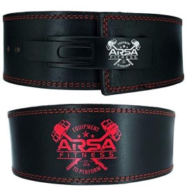 Arsa Fitness Weight Lifting Lever Belt Lever Adjustable - Red Skull (Small)