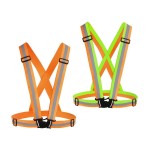 Chiwo Reflective Vest Running Gear 2Pack, High Visibility Adjustable Safety Vest For Night Cycling,Hiking, Jogging,Dog Walking(Color Ornage)