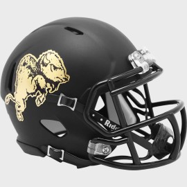 Riddell Colorado Buffaloes Ncaa Mini Speed Football Helmet New 2019 Chrome Buffalo